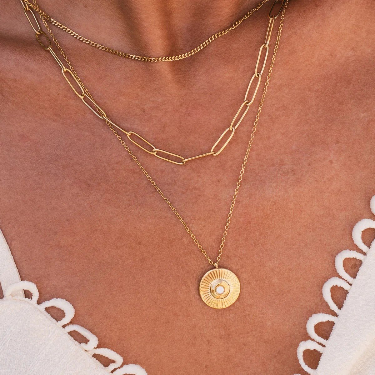 Mix de Collares Cleopatra Bañados en Oro de 18K
