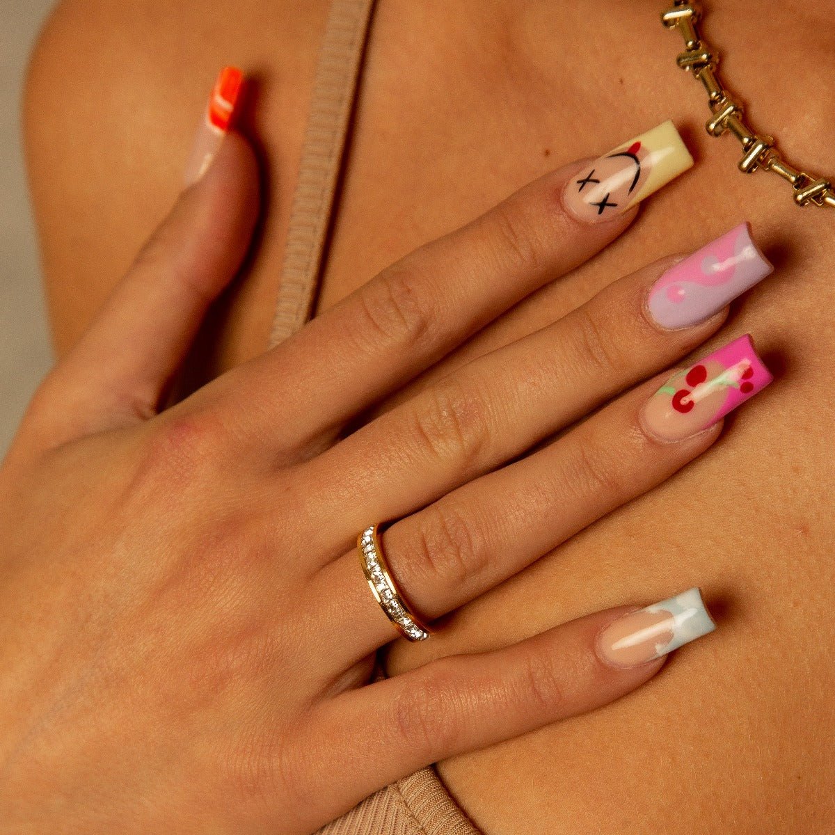 Anillo Brillante Bañado en Oro 18K