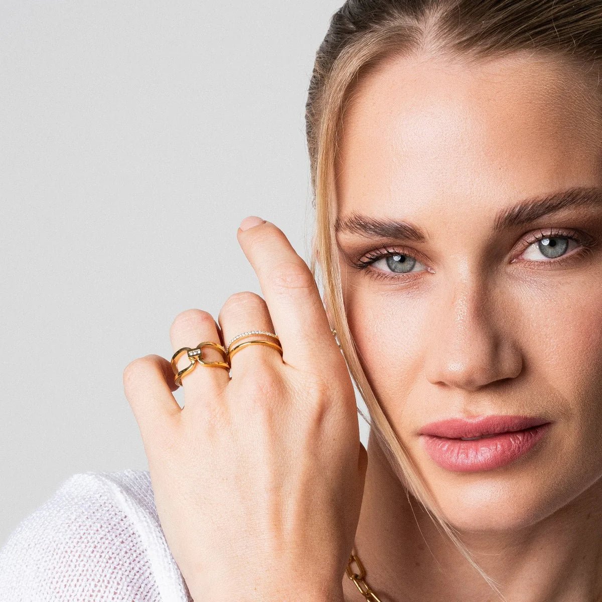 Tenderness Ring, 18k Gold Plated