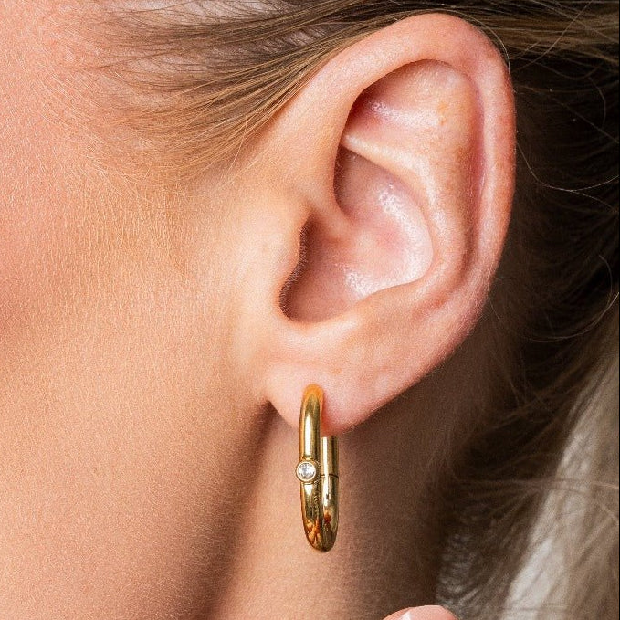 Pendientes de Aro Shine Bañados en Oro de 18k