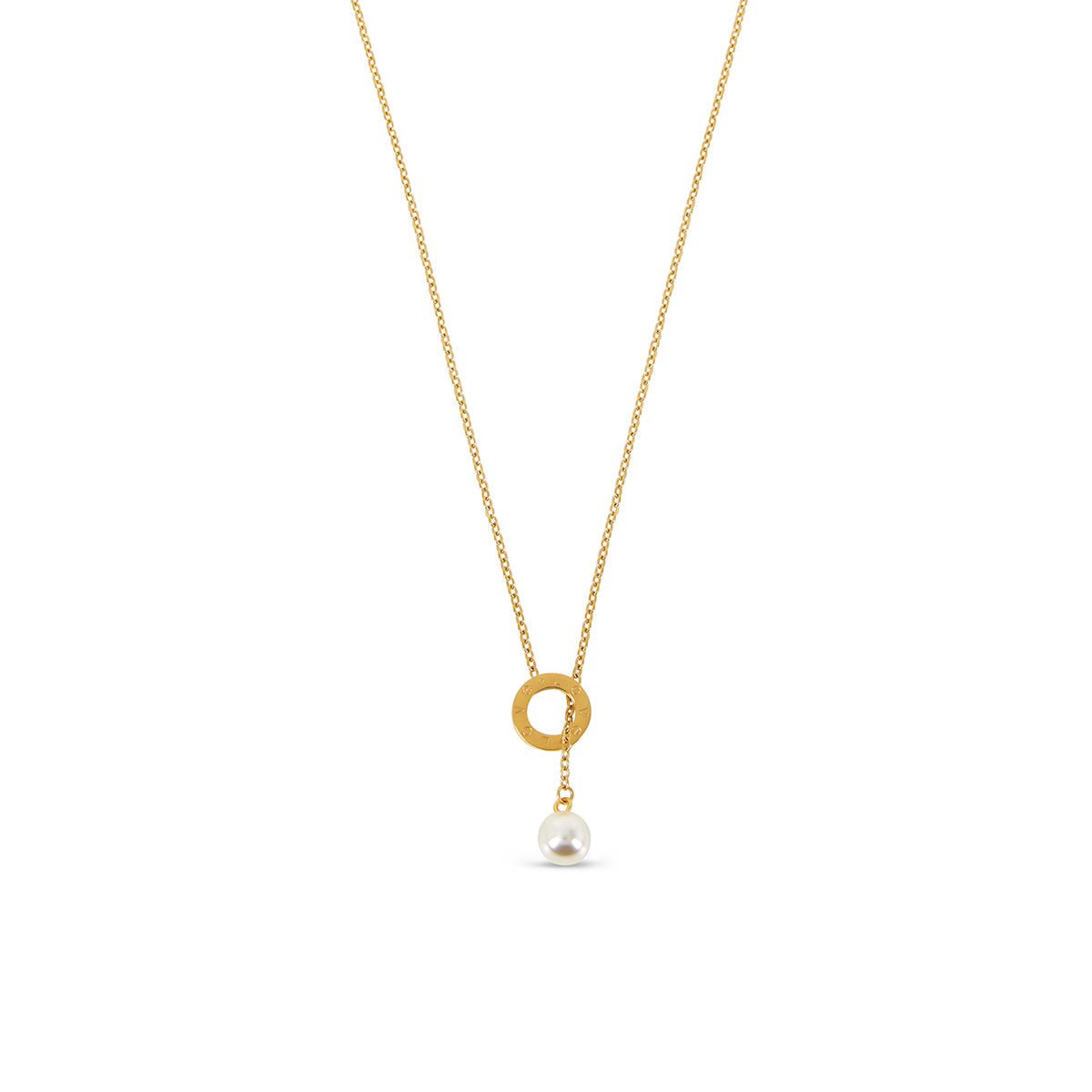 Collar Sicilia Perla Bañado en Oro 18k