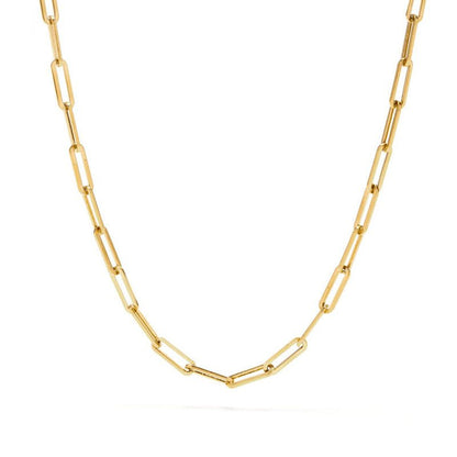 Collar de Eslabones Celina Cadena Bañado en Oro 18K