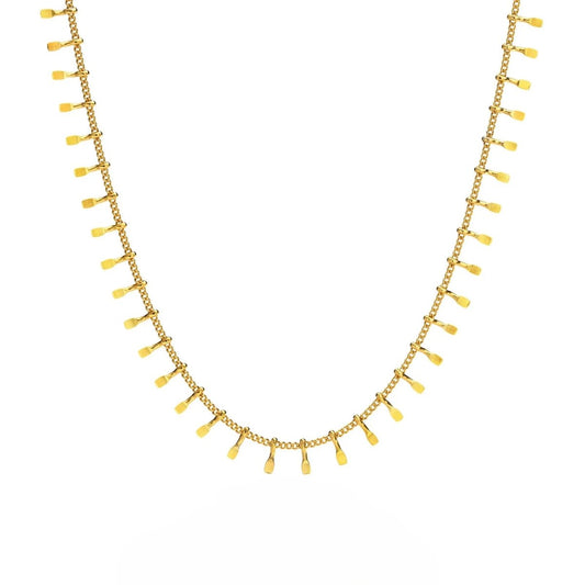 Collar Gargantilla Jurerê Bañado en Oro de 18K