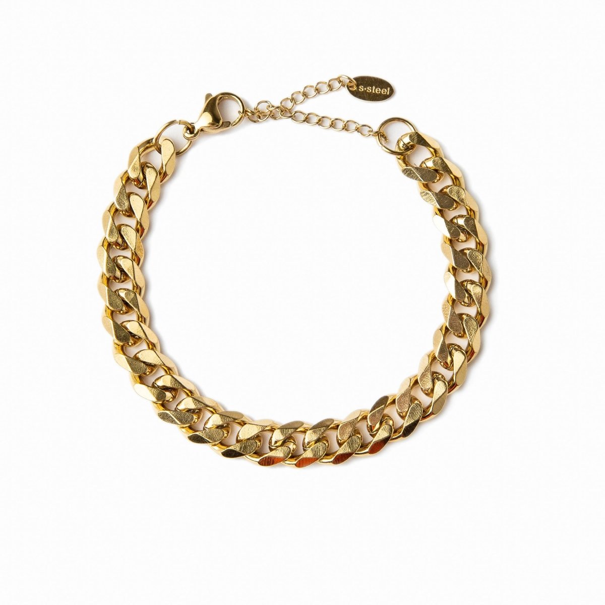 Pulsera de Cadena Petra Bañada en Oro de 18K