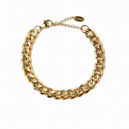 Pulsera de Cadena Petra Bañada en Oro de 18K