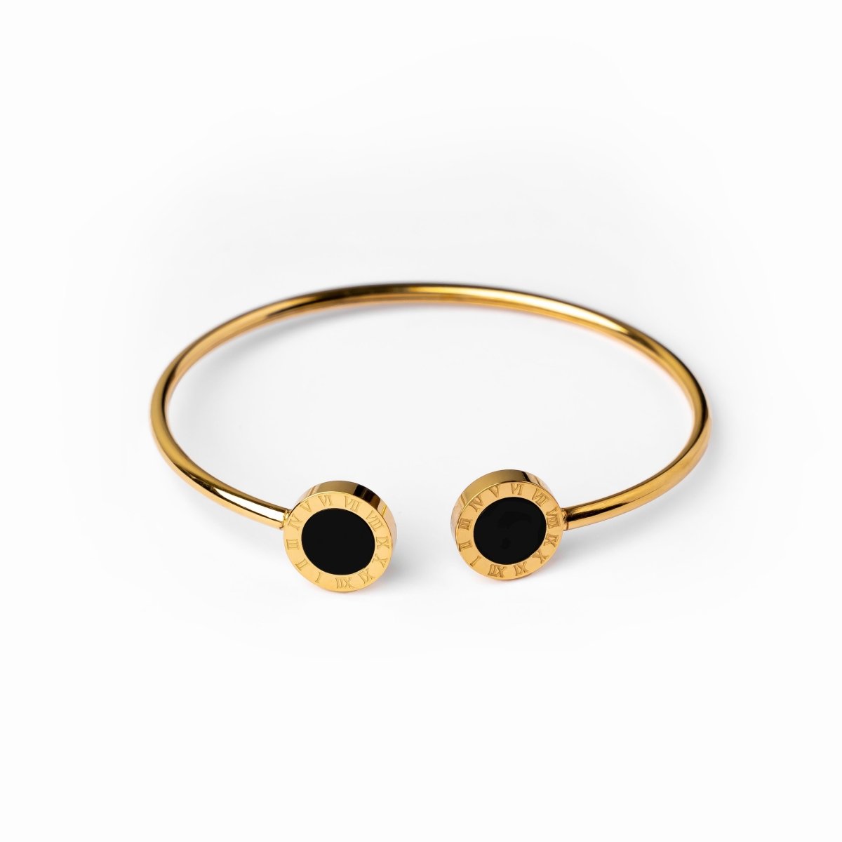 Brazalete Ónix Bañado en Oro 18K