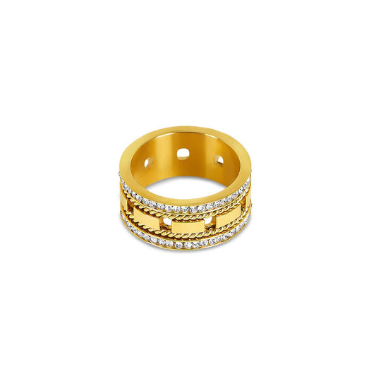 Anillo Impulse Bañado en Oro 18K