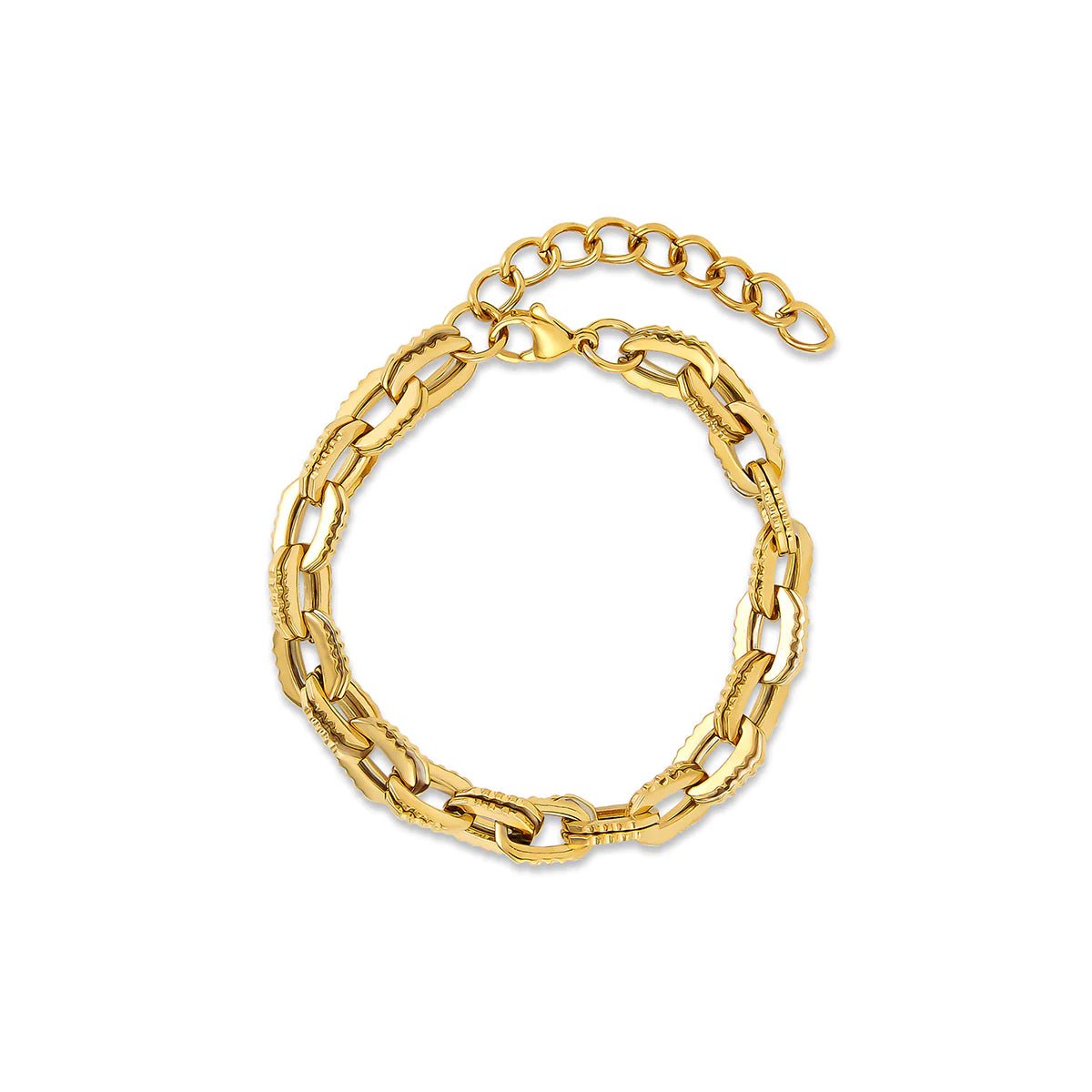 Pulsera de Eslabones Chunky Bañada en Oro de 18k
