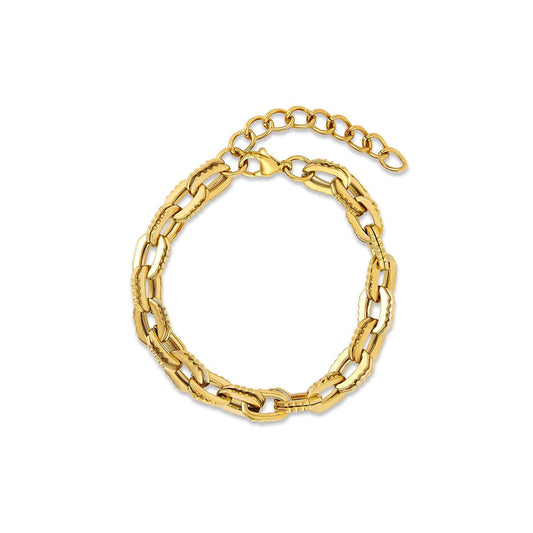 Pulsera de Eslabones Chunky Bañada en Oro de 18k