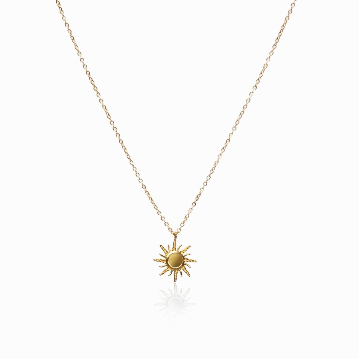 Collar Solsticio con Colgante Bañado en Oro de 18K