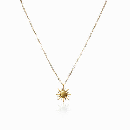Collar Solsticio con Colgante Bañado en Oro de 18K