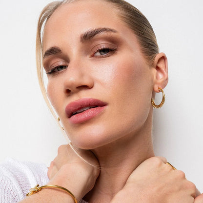 Pendientes de Aro Madison Chapados en Oro de 18k