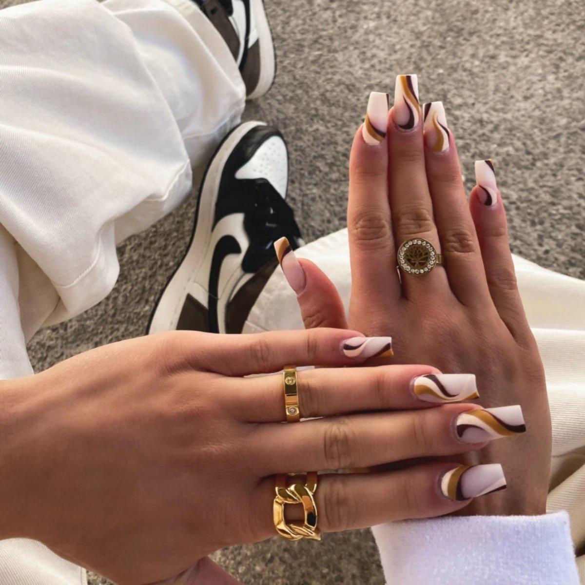 Anillo Clásico Inspiración con Baño de Oro 18k