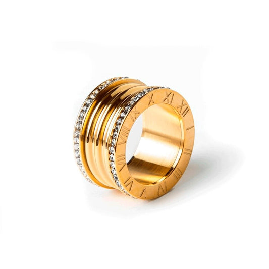 Anillo de Lujo Imperial Chapado en Oro de 18 quilates