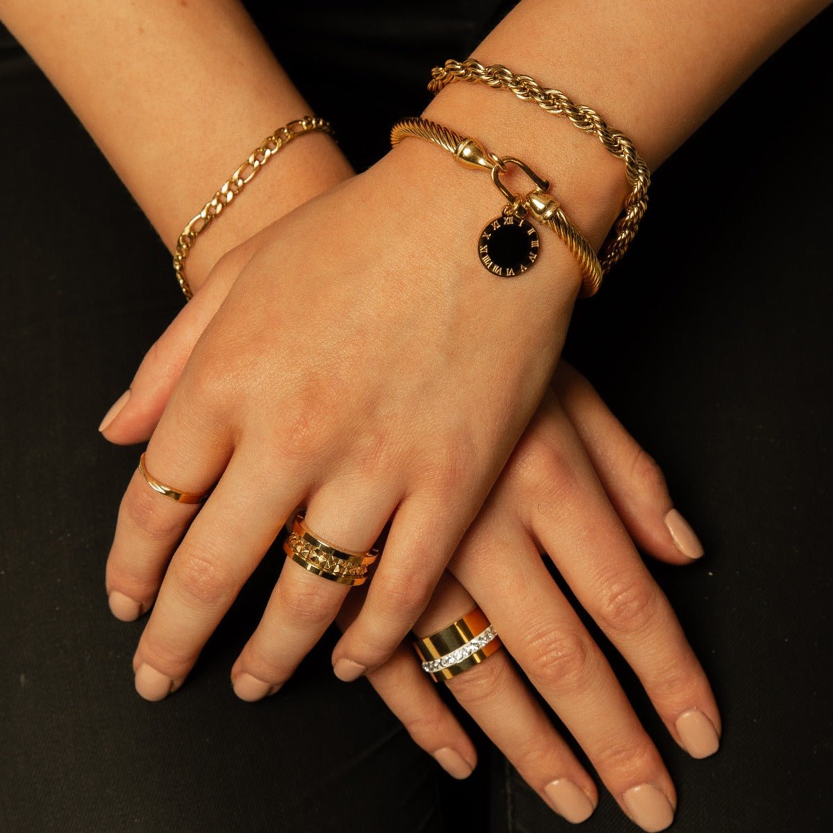 Pulsera Cordón Baiano Bañado en Oro 18K