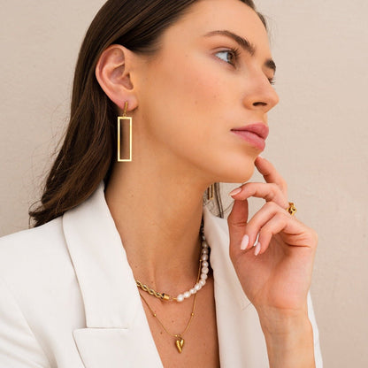 Collar Corazón Life Love Bañado en Oro 18K