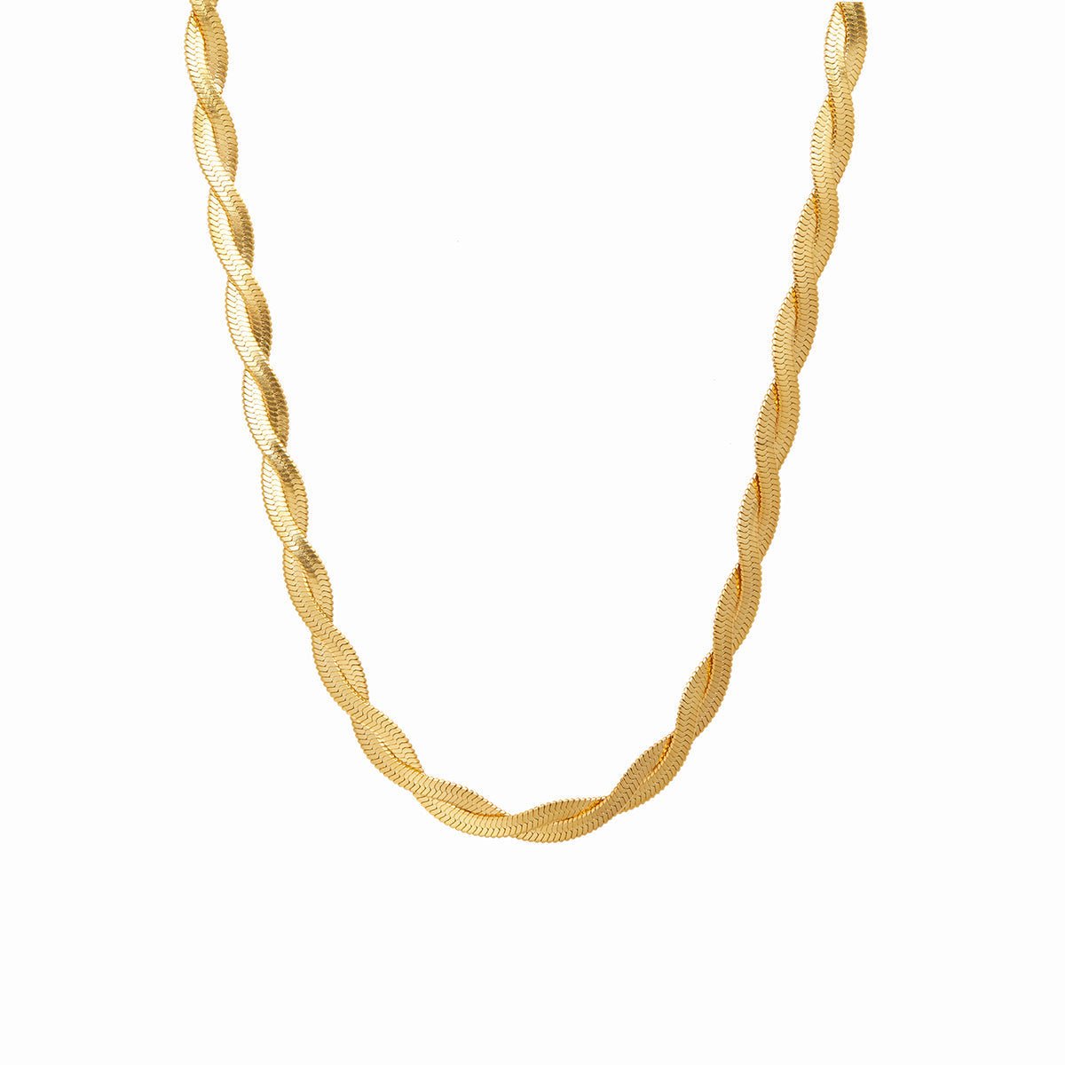 Collar Twist Bañado en Oro de 18K