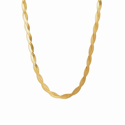 Collar Twist Bañado en Oro de 18K