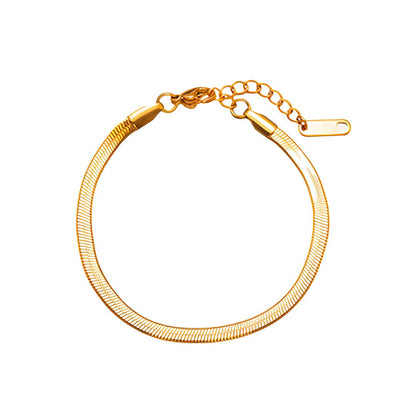 Pulsera de malla chapada en oro de 18 quilates