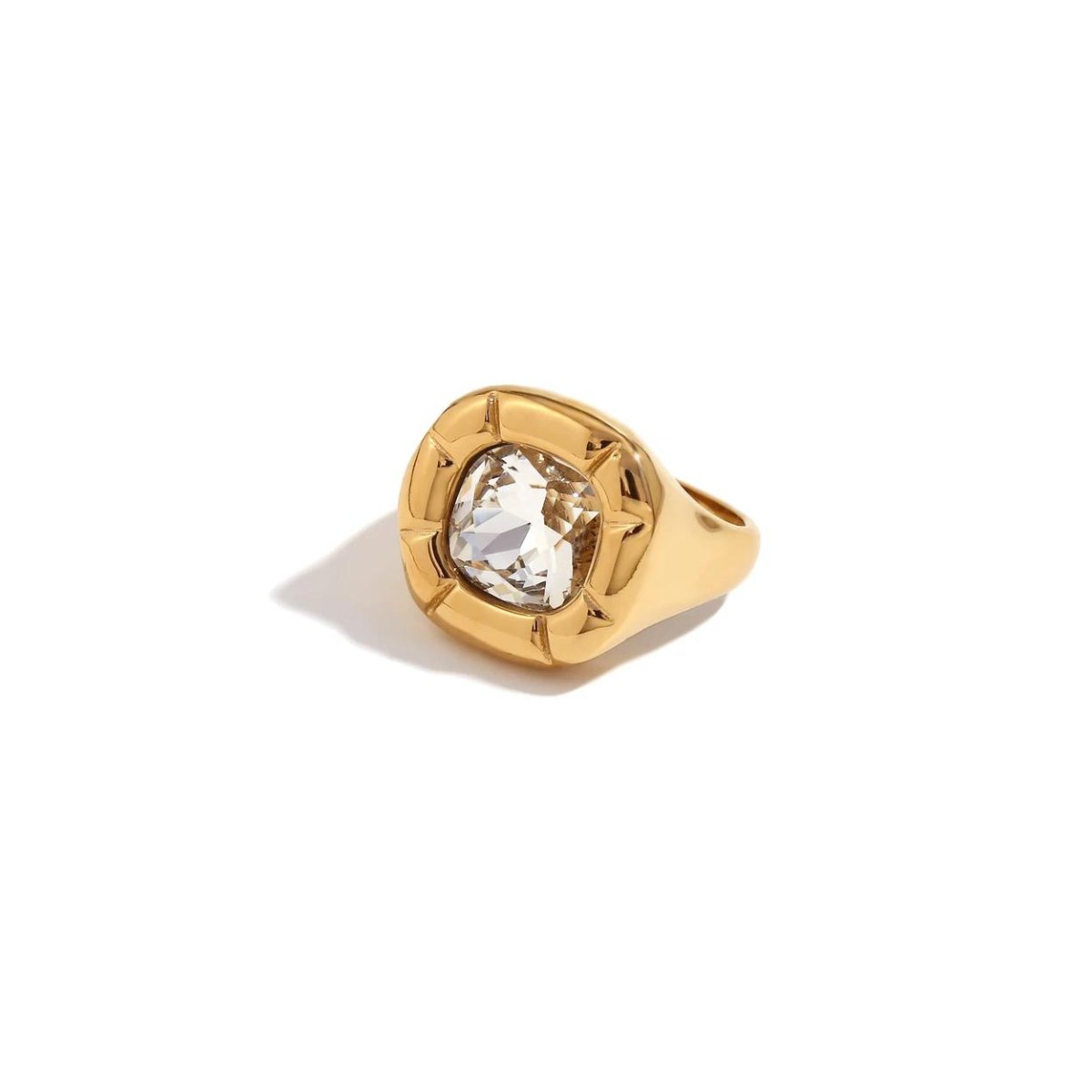 Anillo Cóctel Dulcis Chapado en Oro de 18K