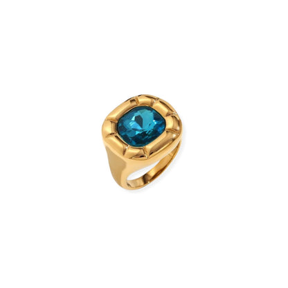 Anillo Cóctel Dulcis Chapado en Oro de 18K