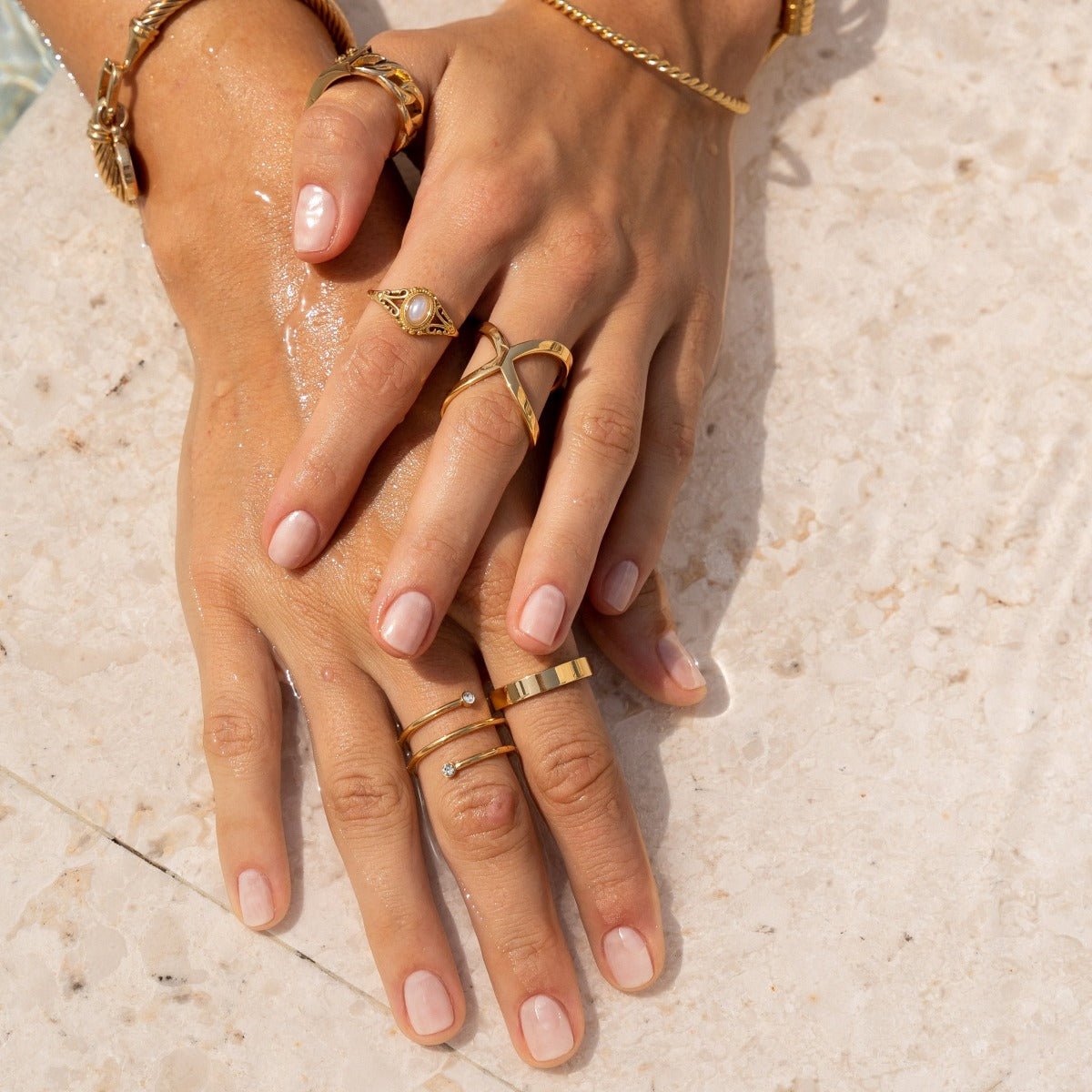 Pulsera de Encanto Bañada en Oro 18K